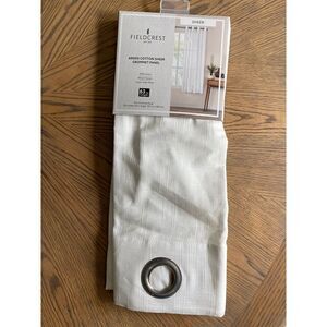 Fieldcrest Window long Curtain Panel Sheer Grommet Arden Cotton